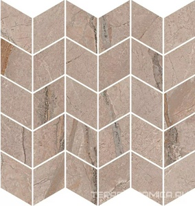 Декор Ифран мозаичный бежевый светлый глянцевый обрезной 30x31,2x0,9