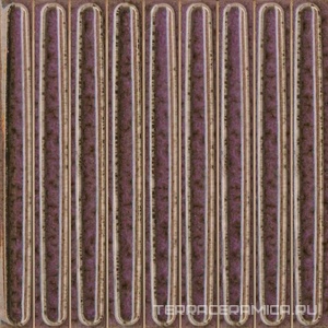 Декор чипсет Далия фиолетовый глянцевый 20x20x0,95