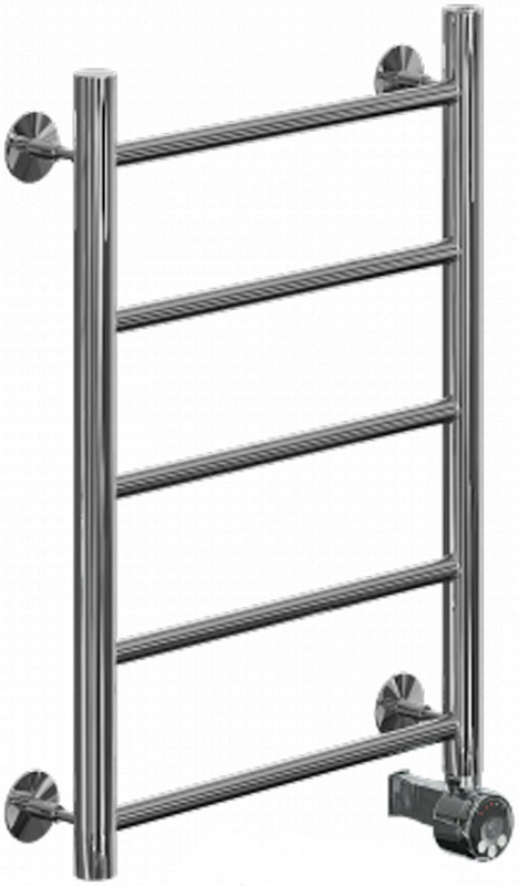 Полотенцесушитель электрический ЛП 60/50 тэн МОА скрытый,1"*3/4, установочный набор в комплекте, цв.хром ZZ