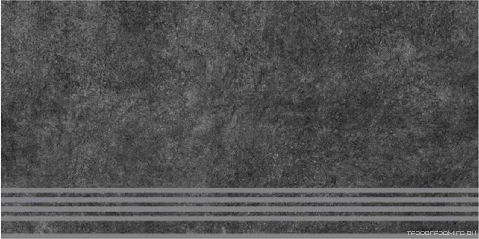 Ступень Королевская дорога черный обрезной ZZ | 30x60