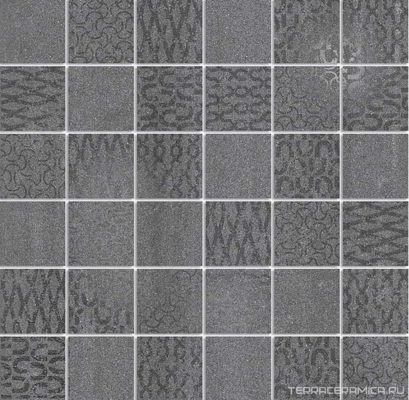 Декор Про Дабл антрацит мозаичный ZZ|30x30