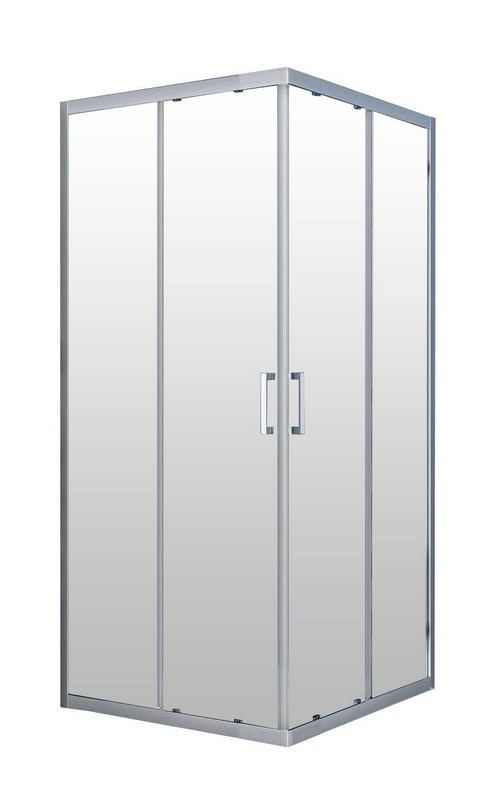 Душевой уголок 900-1000x900-1000хh1900мм, квадратн., раздвижные двери, (стекло текстурное 6мм, фурн.цв.хром), Rapid ZZ