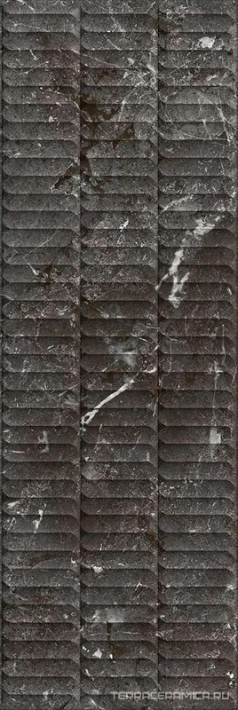 Тубкаль чёрный глянцевый структура обрезной 30x89,5x1,05