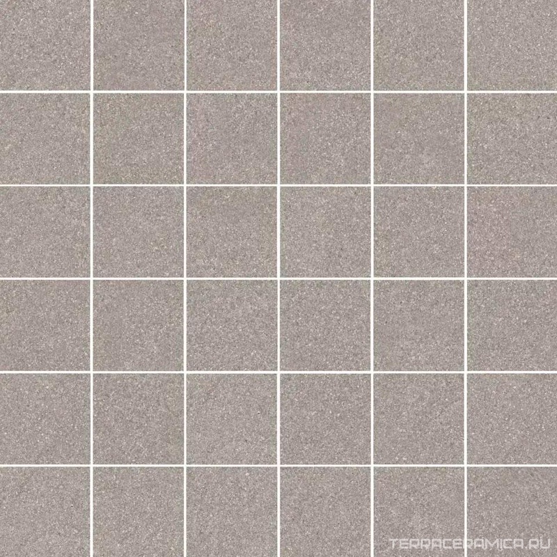 Декор Рабат мозаичный серый матовый обрезной 30x30x0,9