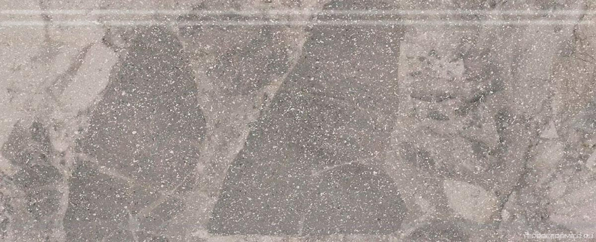 Бордюр Рабат Стоун серый матовый обрезной 30x12x1,3