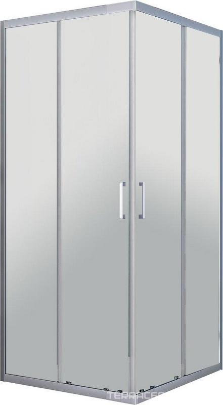 Душевой уголок 900-1000x900-1000хh1900мм, квадратн., раздвижные двери, (стекло прозрачное 6мм, фурн.цв.хром), Rapid ZZ