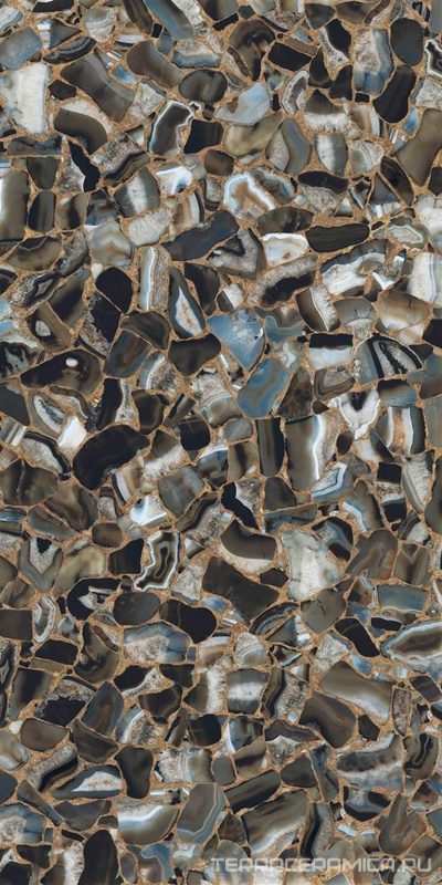Agata Black Lucidato (Shiny) 6 mm 150x300