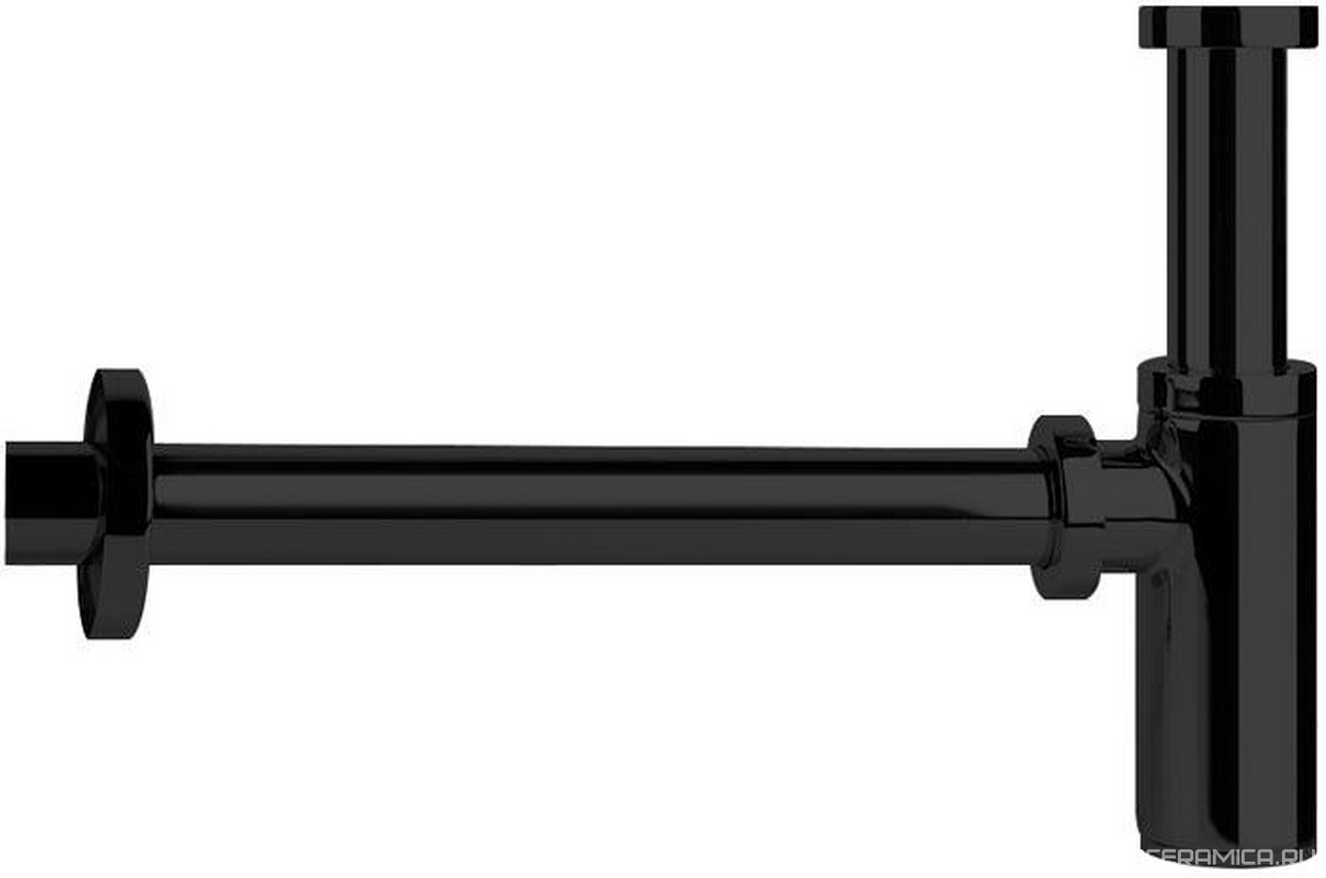 Сифон для раковины округлый, 1 1/4, (цв. Black Metal PVD), Gessi ZZ