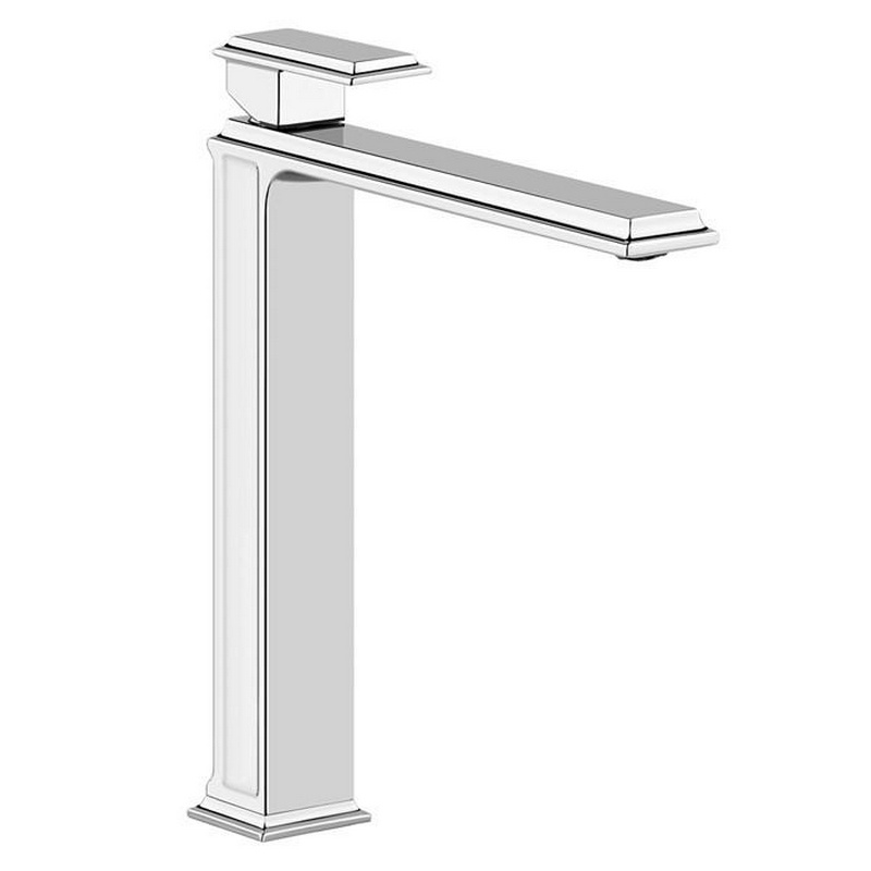 Смеситель для раковины, Высокий h300 мм, без д/к, (цв. хром), Eleganza ZZ