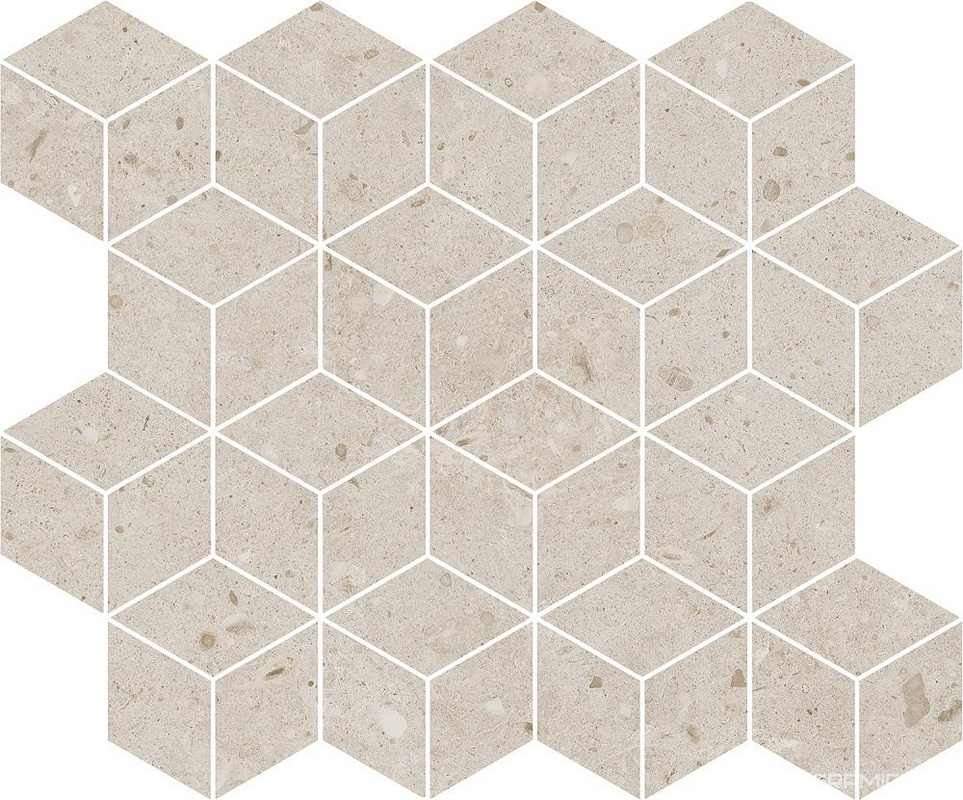 Декор Риккарди мозаичный бежевый матовый 37.5x45