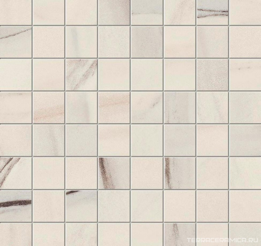 Marvel Bianco Fantastico Mosaico Matt ZZ 30x30