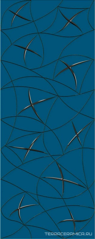 Декор Vela Indigo "Stella" |20.1x50.5