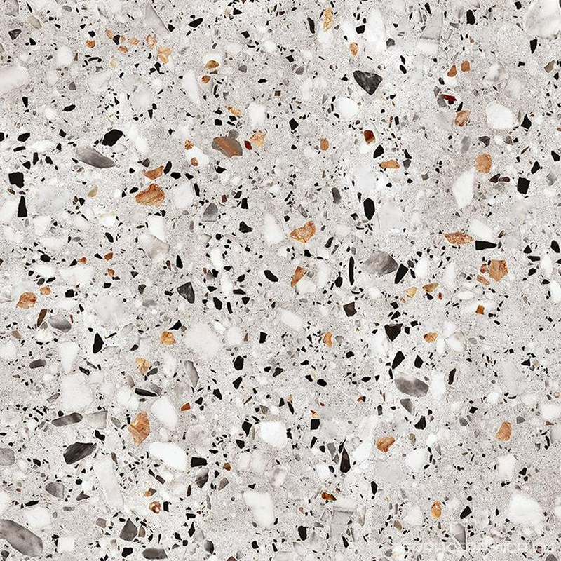 Evia Terrazzo серый глазурованный матовый 60х60