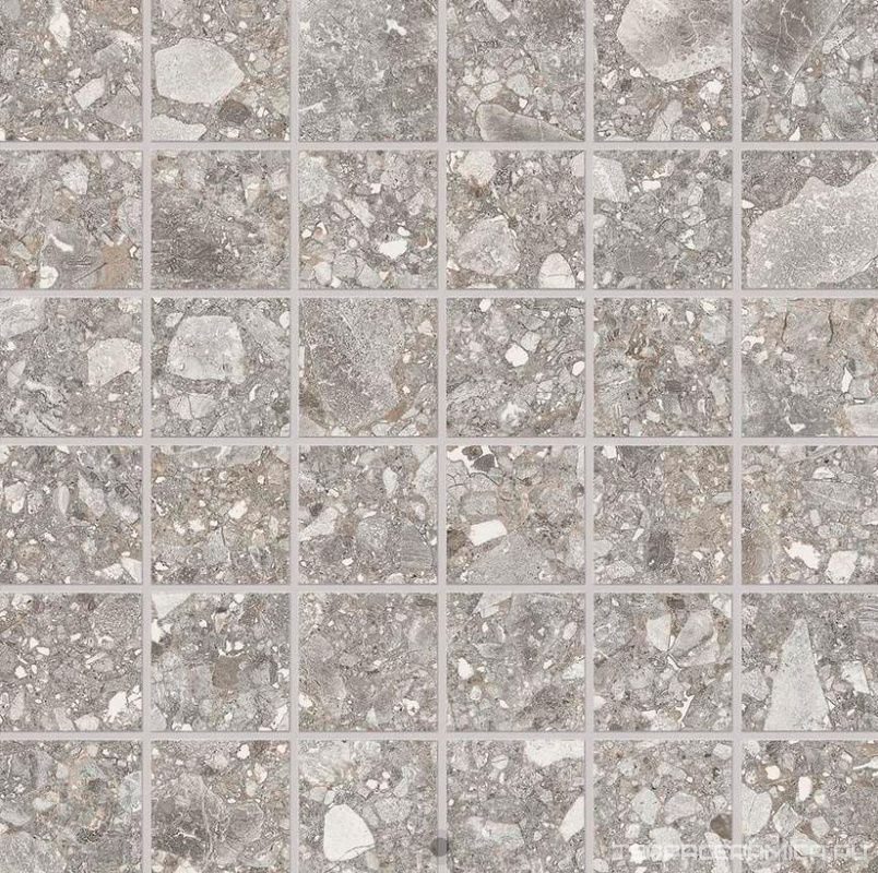 Mosaico 5x5 Grigio nat.rett.ZZ 30x30