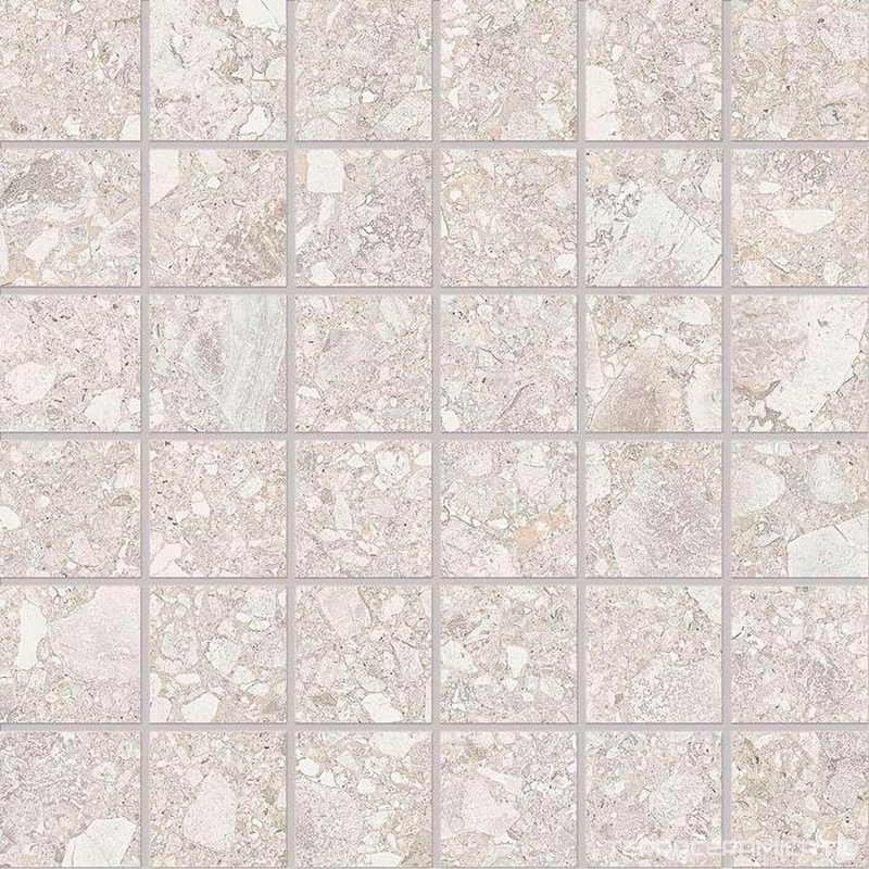 Mosaico 5x5 Bianco nat.rett.ZZ 30x30