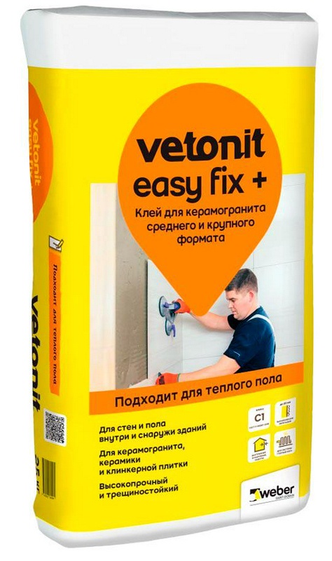 Вебер ветонит клей  Easy Fix+ 25 кг.