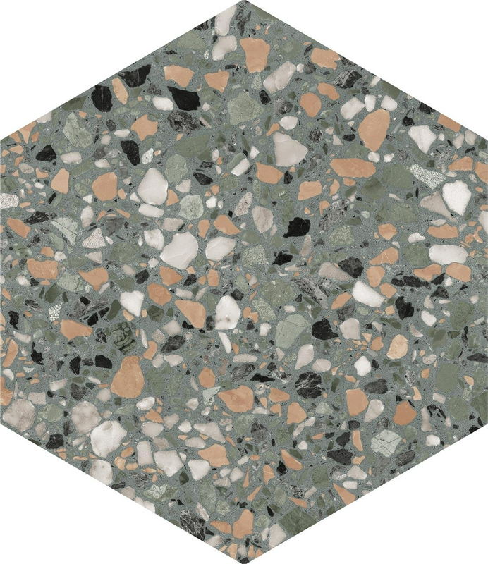 Terrazzo Teal ZZ 32x36.8