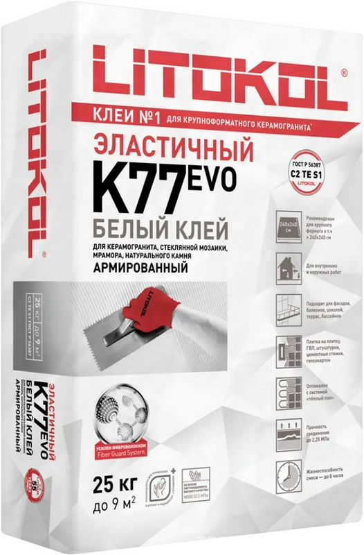Клеевая смесь SuperFlex K77 белый 25 кг ZZ