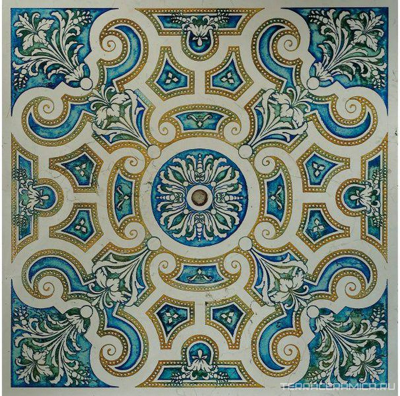 Ins.in marmo Biancone multicolor ZZ |40x40