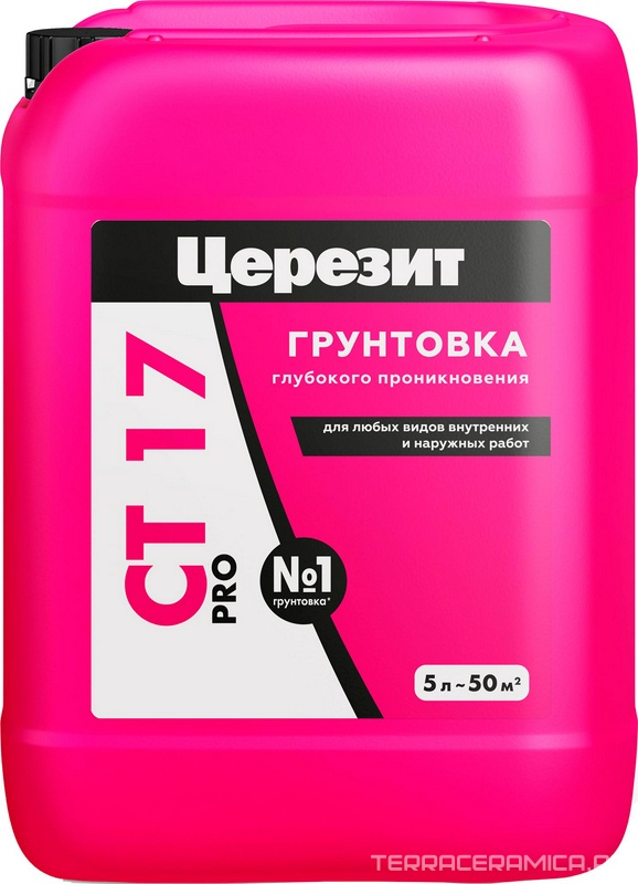 Грунтовка CT 17 PRO укр. д/впит. осн. 5кг.