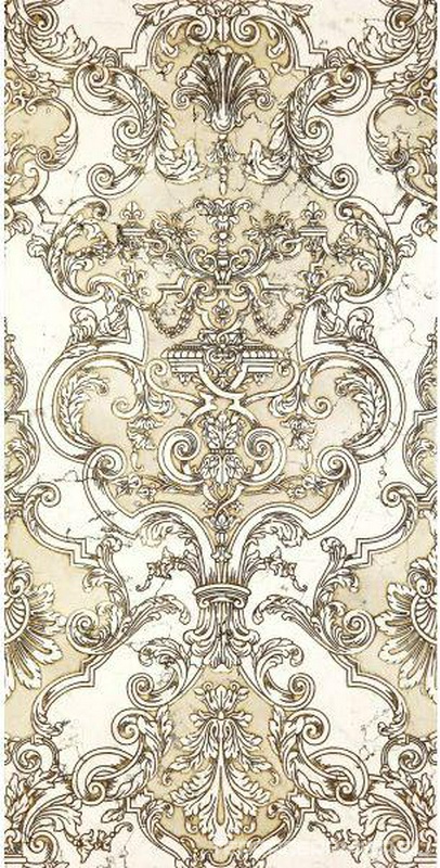 Ins.in marmo Biancone decorato ZZ |30,5x61