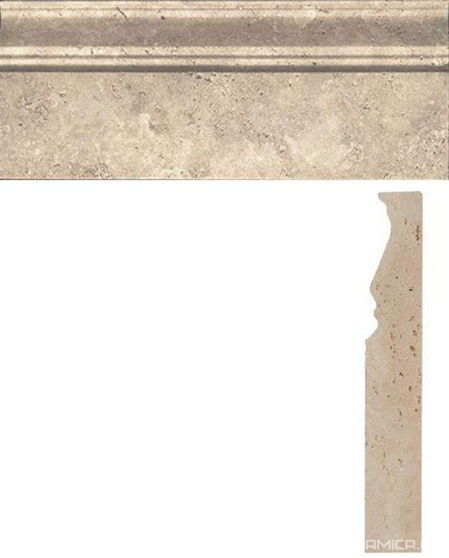 Moulding Baseboard ClassicTravertine, honed |10x2x30.5
