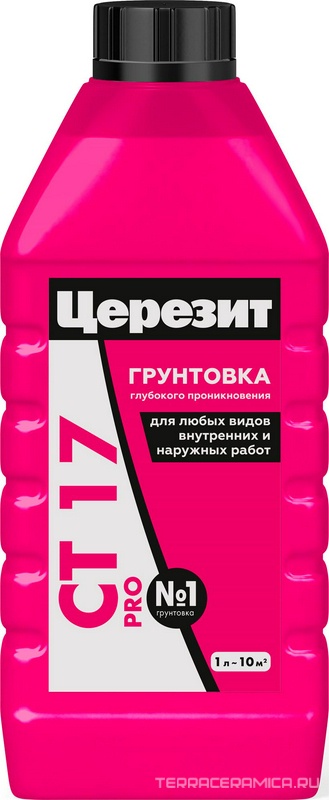 Грунтовка CT 17 PRO укр. д/впит. осн. 1кг.
