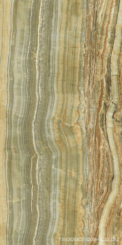 Green Onyx Vein Cut Lucidato (Shiny)  6 мм XX 150x300