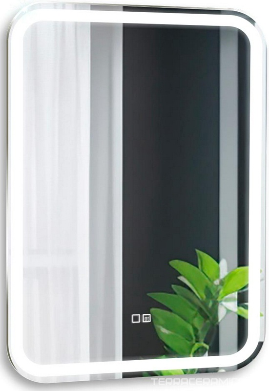 Зеркало 55*80 см, с LED-подсветкой, сенсорный выключатель с функцией димера