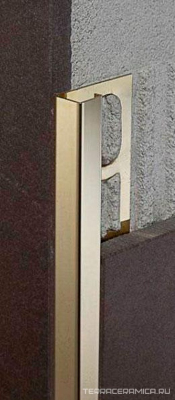 ZQLN/12 Профиль в форме прямого угла ottone lucido полир.латунь 1.25x270 ZZ