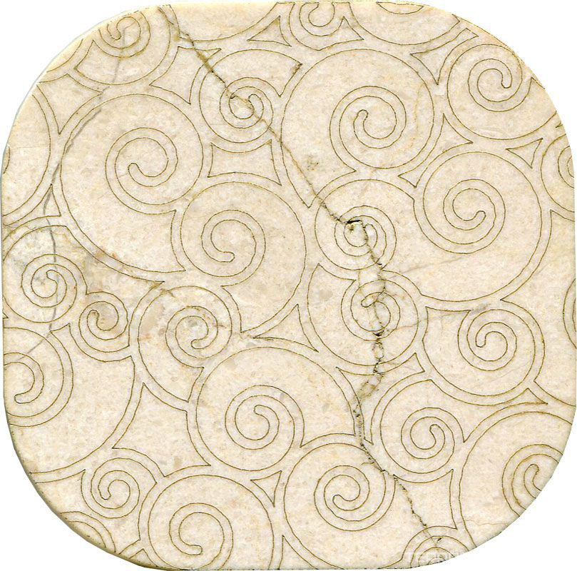 Тозетка Crema Marfil Marbl Tile № -7 золото (n048397) |10х10