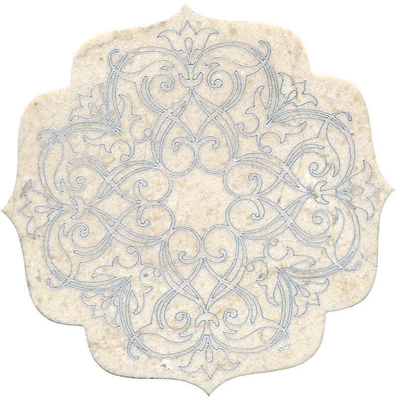 Тозетка Crema Marfil  Marbl Tile № -1 серебро (n048397) |10х10