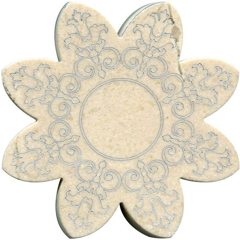 Тозетка Crema Marfil  Marbl Tile № -3 серебро (n048397) |10х10