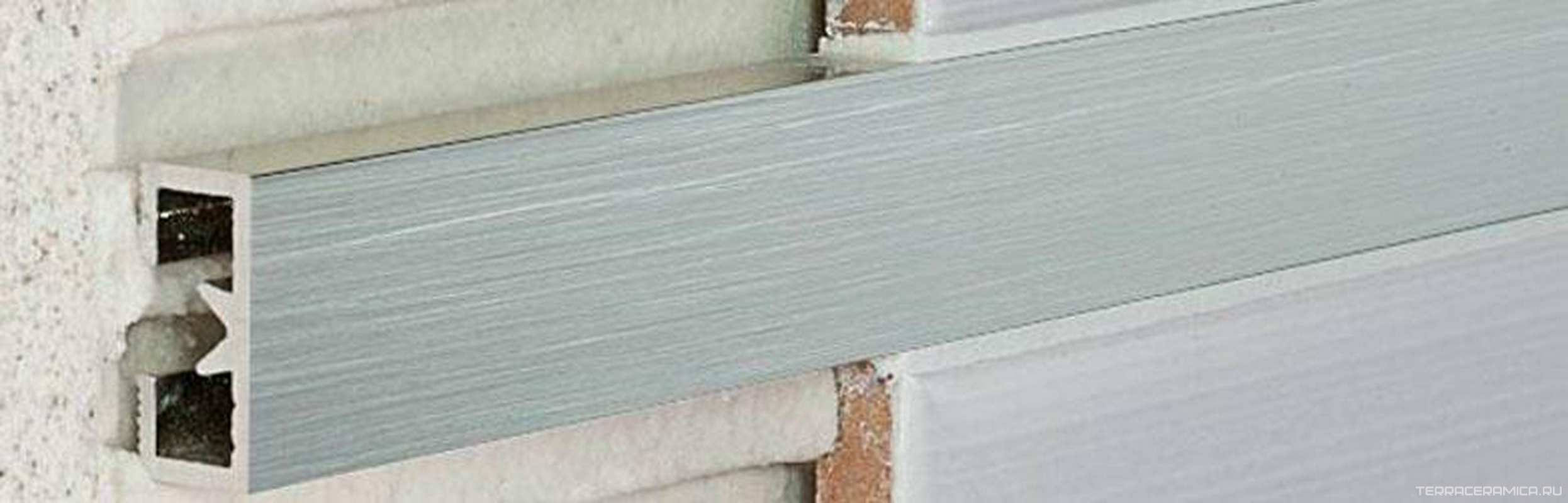 LDS/15 Алюминиевый декоративный профиль silver satin 1.5x270