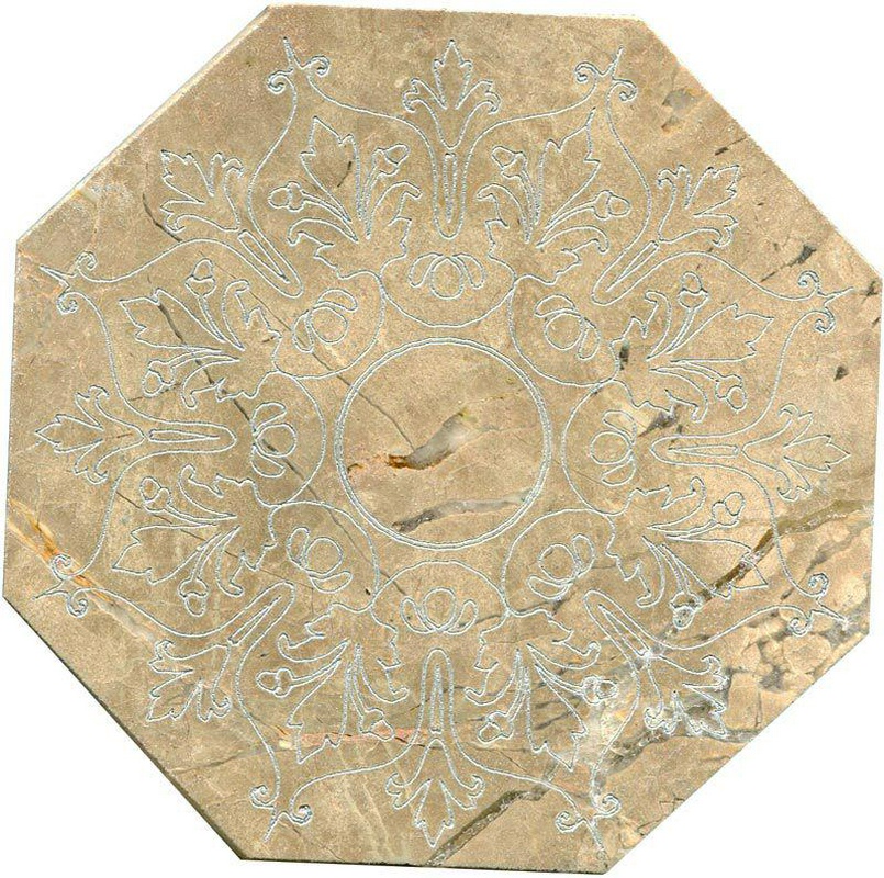 Тозетка Emperador Light Primera Marbl Tile № -4 серебро (n048403) |10х10