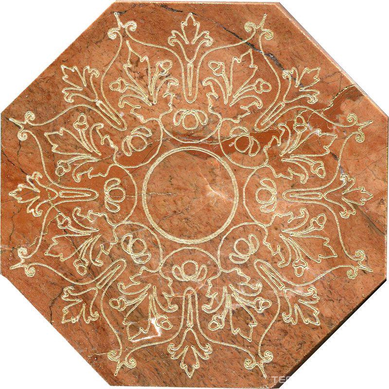 Тозетка Rojo Alicante Primera Marbl Tile № -4 золото (n048413) |10х10