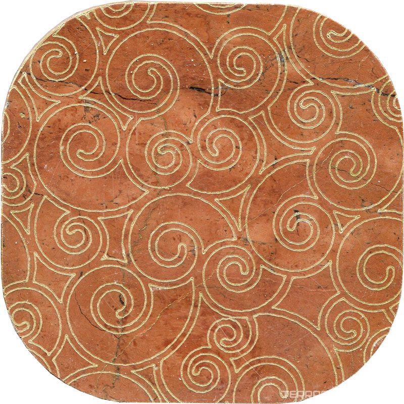 Тозетка Rojo Alicante Primera Marbl Tile № -7 золото (n048413) |10х10