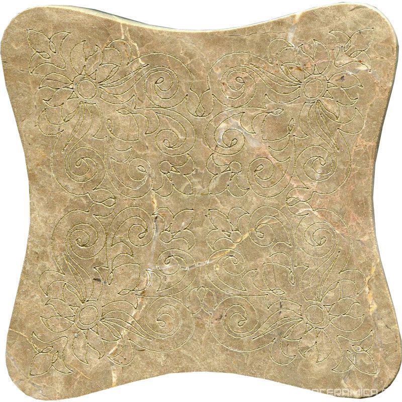 Тозетка Emperador Light Primera Marbl Tile № -8 золото (n048403) |10х10