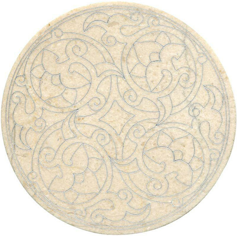 Тозетка Crema Marfil  Marbl Tile № -6 серебро (n048397) |10х10