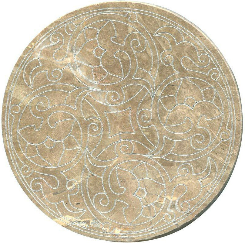 Тозетка Emperador Light Primera Marbl Tile № -6 серебро (n048403) |10х10