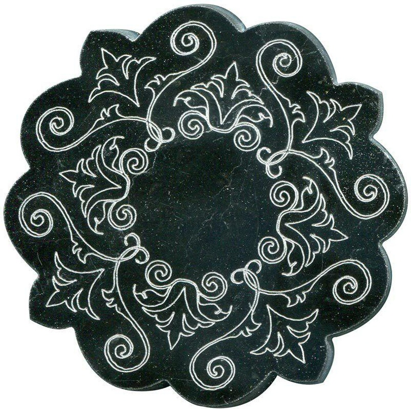 Тозетка Negro Marquina Primera Marbl Tile № -5 серебро (n048405) |10х10