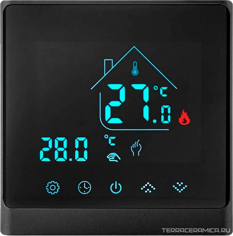 Терморегулятор прогр. с wi-fi TP-440 графит