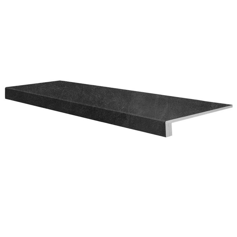 Ступень Евро Проходная Про Стоун чёрный обрезной (n062862)|34,5x119,5