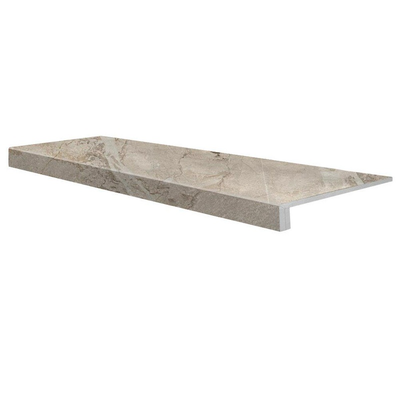 Ступень Евро Проходная Elegance Marfil Mat Rec (n058561)|34,5x75