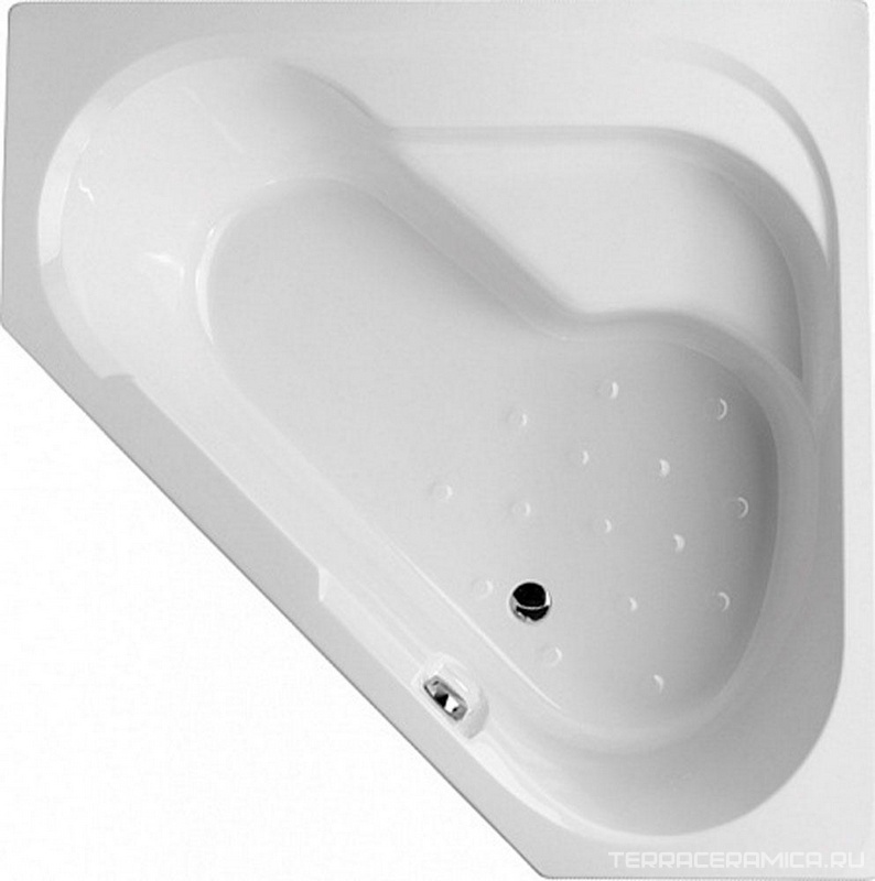 Акриловая ванна BAIN DOUCHE,145x145 угловая, правая (БЕЗ каркаса, слива-перелива и панели) ZZ