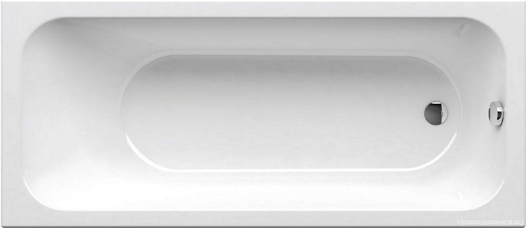 Ванна акриловая прямоугольная CHROME 170х75