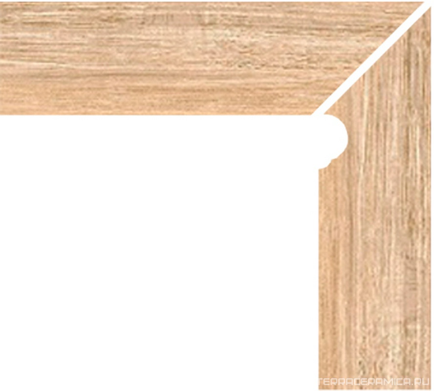 Zanquin Redondeado Ordesa Beige dcha (Right) Liso ZZ 8x39.3/9,5x39.3
