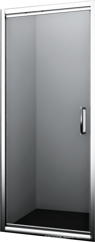 Душевая дверь в нишу Salm 27I04 90 см,88-92*2000 см, профиль хром, стекло прозрачное, ZZ