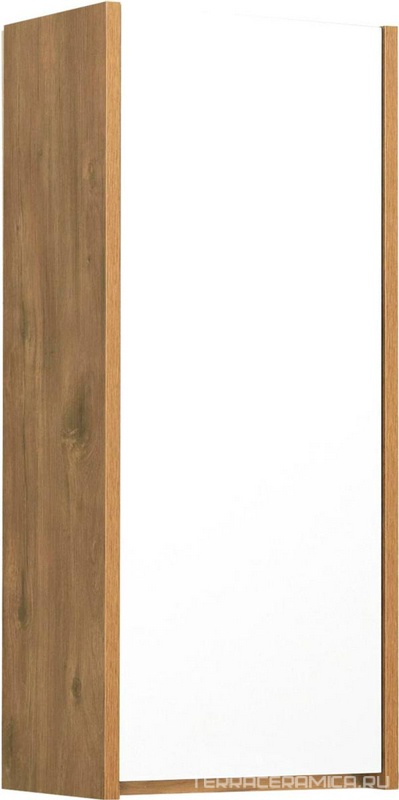 Полуколонна Сканди, 350x230x800mm, подвесной,  цв. белый глянец/ дуб рустикальный ZZ