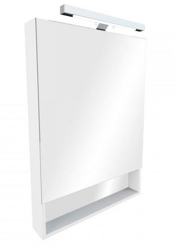 Зеркало GAP 80, 80*85*1,6 см, с подсветкой, цв. белый глянец ZZ